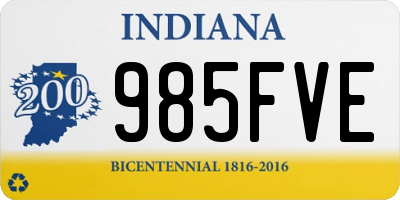 IN license plate 985FVE