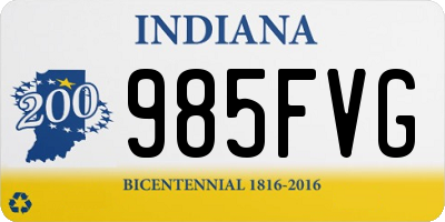 IN license plate 985FVG
