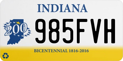 IN license plate 985FVH