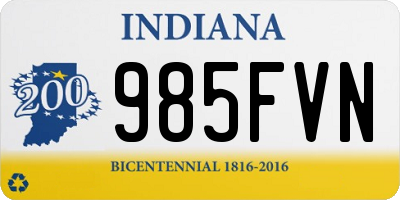 IN license plate 985FVN