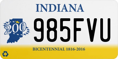 IN license plate 985FVU