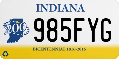 IN license plate 985FYG