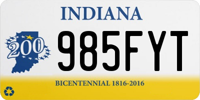 IN license plate 985FYT
