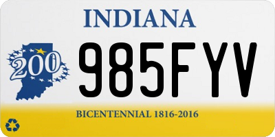 IN license plate 985FYV