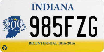 IN license plate 985FZG