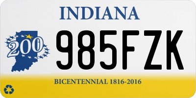 IN license plate 985FZK