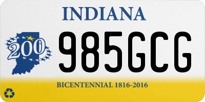 IN license plate 985GCG