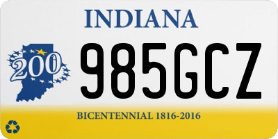 IN license plate 985GCZ