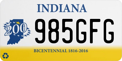 IN license plate 985GFG