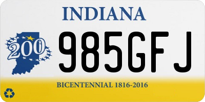 IN license plate 985GFJ