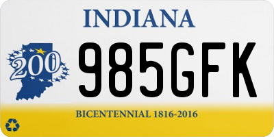 IN license plate 985GFK