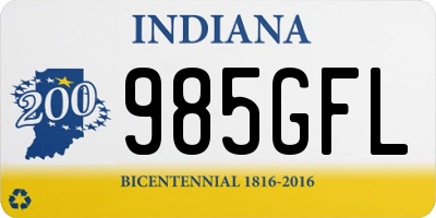 IN license plate 985GFL