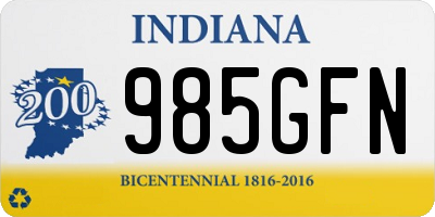 IN license plate 985GFN