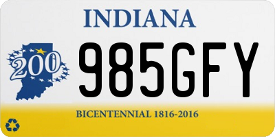 IN license plate 985GFY