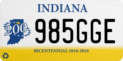 IN license plate 985GGE