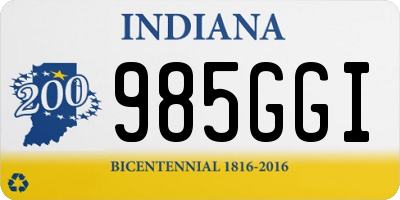 IN license plate 985GGI