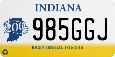 IN license plate 985GGJ