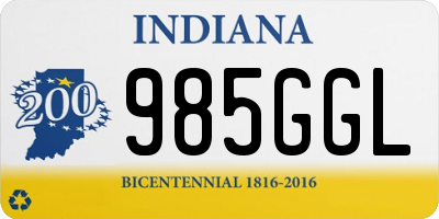 IN license plate 985GGL