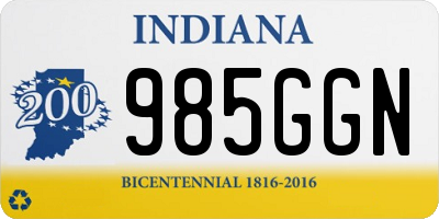 IN license plate 985GGN