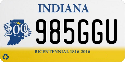 IN license plate 985GGU