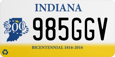 IN license plate 985GGV