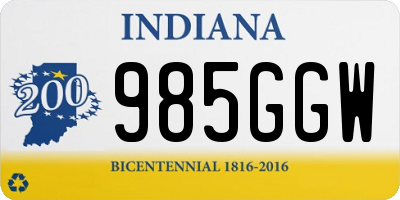 IN license plate 985GGW