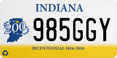 IN license plate 985GGY