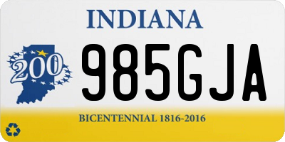 IN license plate 985GJA