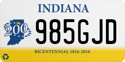 IN license plate 985GJD