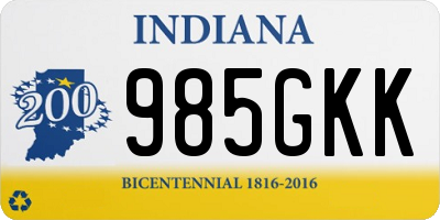 IN license plate 985GKK