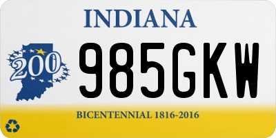 IN license plate 985GKW