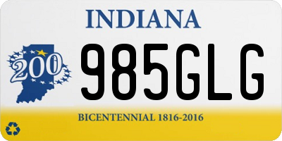 IN license plate 985GLG