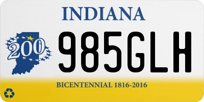 IN license plate 985GLH