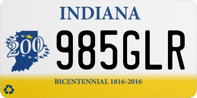 IN license plate 985GLR