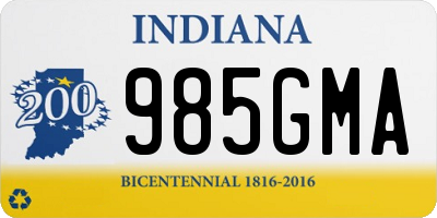 IN license plate 985GMA