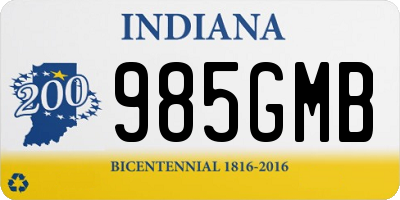 IN license plate 985GMB