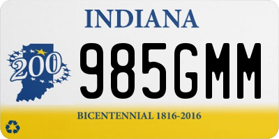 IN license plate 985GMM