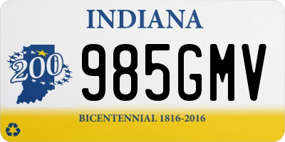 IN license plate 985GMV