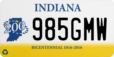 IN license plate 985GMW