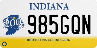 IN license plate 985GQN