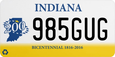 IN license plate 985GUG