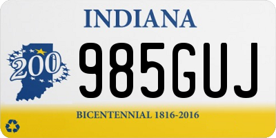 IN license plate 985GUJ