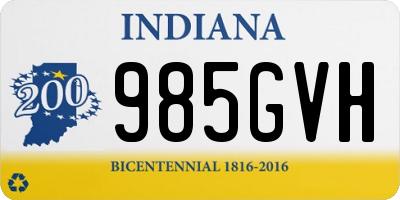 IN license plate 985GVH