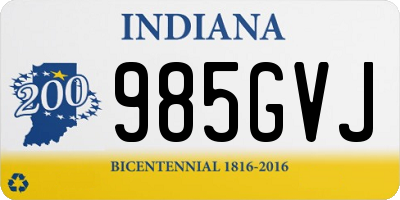 IN license plate 985GVJ