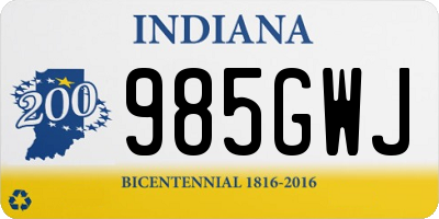 IN license plate 985GWJ