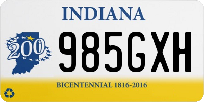 IN license plate 985GXH