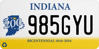 IN license plate 985GYU