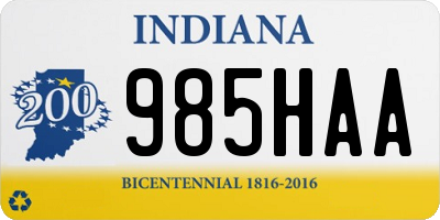 IN license plate 985HAA