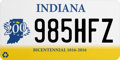 IN license plate 985HFZ