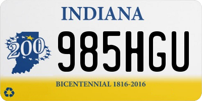 IN license plate 985HGU